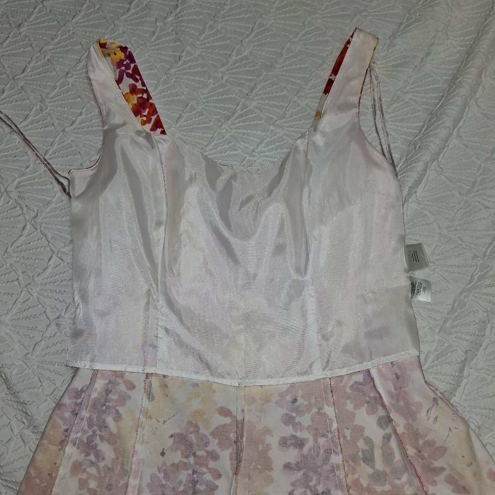 Jones Wear Multicolor Floral Midi Dress Sz 8 - Picture 10 of 17